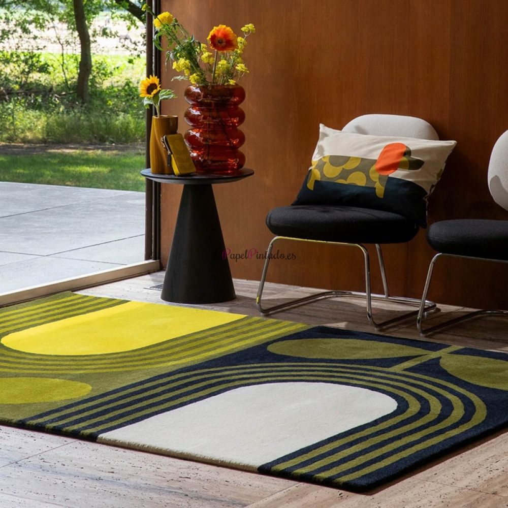 Alfombra ORLA KIELY LANA STRIPED TULIP SEAGRASS 120X180-2